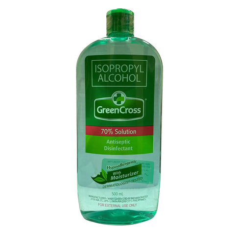 GETIT.QA- Qatar’s Best Online Shopping Website offers GREEN CROSS ANTISEPTIC DISINFECTANT 70% ISOPROPYL ALCOHOL 500 ML at the lowest price in Qatar. Free Shipping & COD Available!