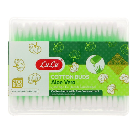 GETIT.QA- Qatar’s Best Online Shopping Website offers LULU ALOE VERA COTTON BUDS RECTANGULAR PACK 200 PCS at the lowest price in Qatar. Free Shipping & COD Available!