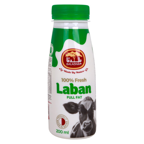 Baladna 100% Fresh Laban Full Fat 200ml