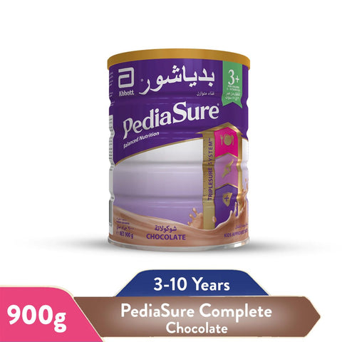 GETIT.QA- Qatar’s Best Online Shopping Website offers PEDIASURE COMPLETE BALANCED NUTRITION WITH CHOCOLATE FLAVOUR STAGE 3+ FOR CHILDREN 3-10 YEARS 900 G at the lowest price in Qatar. Free Shipping & COD Available!