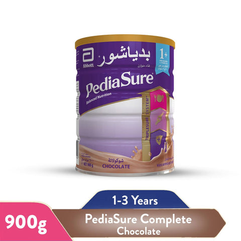 GETIT.QA- Qatar’s Best Online Shopping Website offers PEDIASURE COMPLETE BALANCED NUTRITION WITH CHOCOLATE FLAVOUR STAGE 1+ FOR CHILDREN 1-3 YEARS 900 G at the lowest price in Qatar. Free Shipping & COD Available!