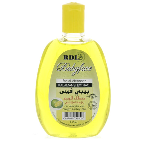 GETIT.QA- Qatar’s Best Online Shopping Website offers RDL BABY FACE FACIAL CLEANSER WITH KALAMANSI EXTRACT 250 ML at the lowest price in Qatar. Free Shipping & COD Available!