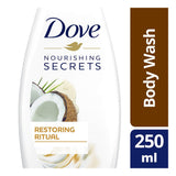 GETIT.QA- Qatar’s Best Online Shopping Website offers DOVE BODY WASH RESTORING RITUAL COCONUT OIL AND ALMOND MILK 250 ML at the lowest price in Qatar. Free Shipping & COD Available!