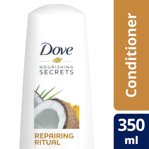 GETIT.QA- Qatar’s Best Online Shopping Website offers DOVE CONDITIONER RESTORING RITUAL COCONUT OIL AND TURMERIC 350 ML at the lowest price in Qatar. Free Shipping & COD Available!