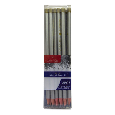 GETIT.QA- Qatar’s Best Online Shopping Website offers WIN PLUS HB PENCIL SILVER, SG212, 12PCS at the lowest price in Qatar. Free Shipping & COD Available!