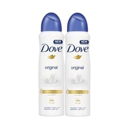 Dove Original Moisturising Cream 48H Antiperspirant Spray For Women Value Pack 2 x 150 ml