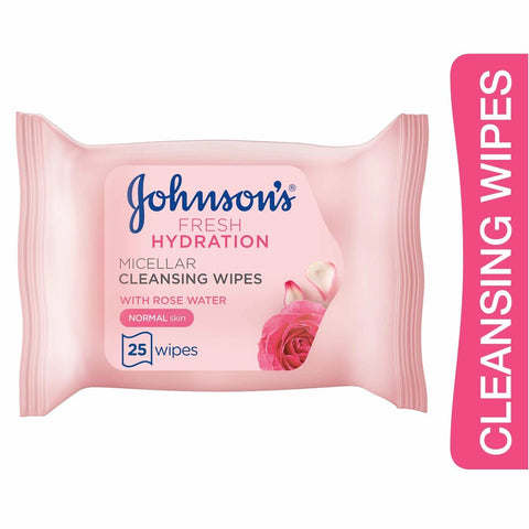 GETIT.QA- Qatar’s Best Online Shopping Website offers JOHNSON'S CLEANSING WIPES FRESH HYDRATION MICELLAR NORMAL SKIN 25 PCS at the lowest price in Qatar. Free Shipping & COD Available!