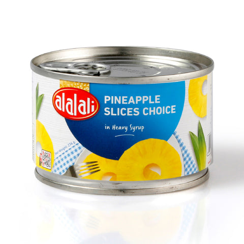 GETIT.QA- Qatar’s Best Online Shopping Website offers AL ALALI CHOICE PINEAPPLE SLICES IN HEAVY SYRUP 234 G at the lowest price in Qatar. Free Shipping & COD Available!