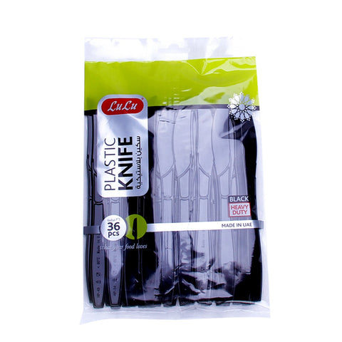 GETIT.QA- Qatar’s Best Online Shopping Website offers LULU PLASTIC KNIFE BLACK 36 PCS at the lowest price in Qatar. Free Shipping & COD Available!