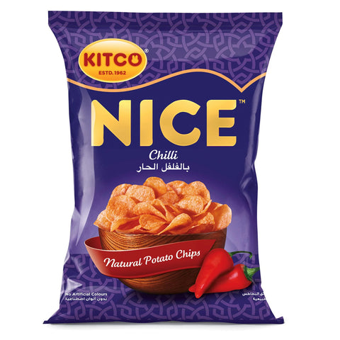 GETIT.QA- Qatar’s Best Online Shopping Website offers KITCO NICE NATURAL POTATO CHIPS CHILLI 30G at the lowest price in Qatar. Free Shipping & COD Available!