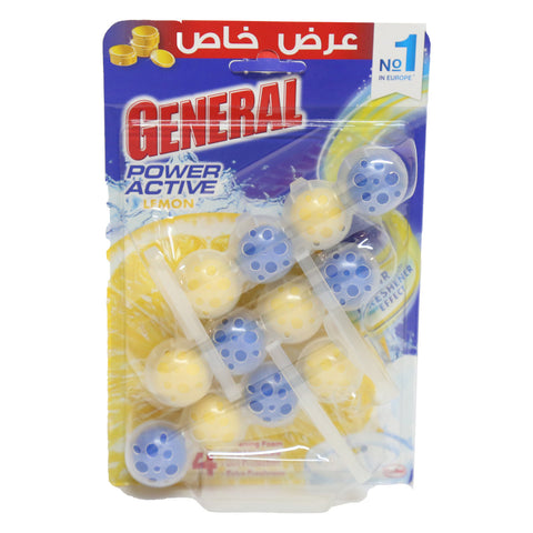 GETIT.QA- Qatar’s Best Online Shopping Website offers GENERAL LEMON TOILET BLOCK 3 X 50 G
 at the lowest price in Qatar. Free Shipping & COD Available!