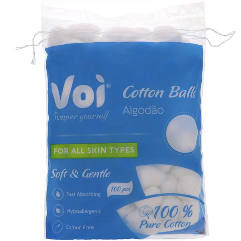 GETIT.QA- Qatar’s Best Online Shopping Website offers VOI SOFT & GENTLE COTTON BALLS 100 PCS at the lowest price in Qatar. Free Shipping & COD Available!