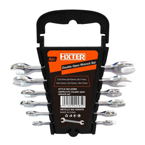 GETIT.QA- Qatar’s Best Online Shopping Website offers FIXTER DOUBLE OPEN WRENCH 42585 6PCS at the lowest price in Qatar. Free Shipping & COD Available!