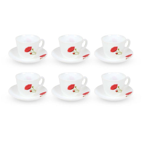 GETIT.QA- Qatar’s Best Online Shopping Website offers CELLO CUP & SAUCER 22CL 12PCS RED POPPY at the lowest price in Qatar. Free Shipping & COD Available!