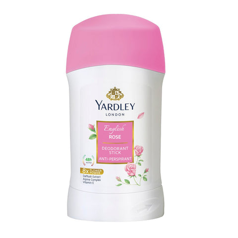 GETIT.QA- Qatar’s Best Online Shopping Website offers YARDLEY DEODORANT STICK ANTI-PERSPIRANT ENGLISH ROSE 40G at the lowest price in Qatar. Free Shipping & COD Available!