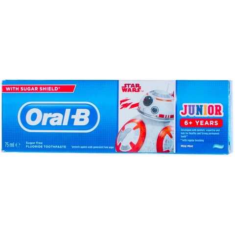 GETIT.QA- Qatar’s Best Online Shopping Website offers ORAL- B MILD MINT TOOTHPASTE JUNIOR 6+ YEARS 75 ML at the lowest price in Qatar. Free Shipping & COD Available!