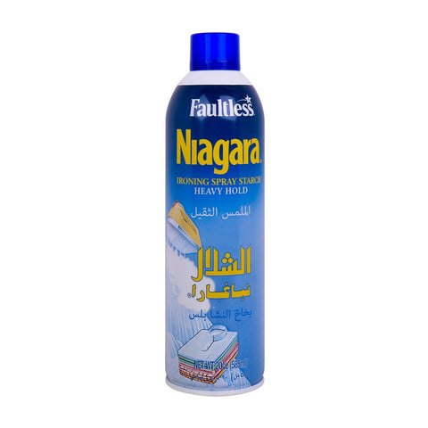 GETIT.QA- Qatar’s Best Online Shopping Website offers NIAGARA IRONING SPRAY STARCH HEAVY HOLD 585ML at the lowest price in Qatar. Free Shipping & COD Available!