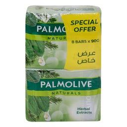Palmolive Naturals Soap Herbal Extracts Value Pack 8 x 90 g