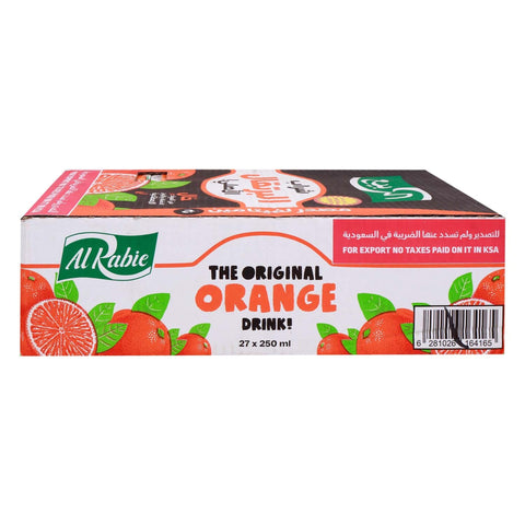 Al Rabie The Original Orange Drink Value Pack 27 x 250 ml