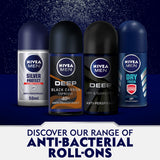 GETIT.QA- Qatar’s Best Online Shopping Website offers NIVEA MEN ANTI-PERSPIRANT ROLL ON DEEP BLACK CARBON 50 ML at the lowest price in Qatar. Free Shipping & COD Available!