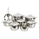 GETIT.QA- Qatar’s Best Online Shopping Website offers VIVALDI STAINLESS STEEL COOKWARE SET 14PCS 0725 MADE IN TURKEY at the lowest price in Qatar. Free Shipping & COD Available!