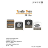 GETIT.QA- Qatar’s Best Online Shopping Website offers IK OVEN TOASTER IK-1201 12L at the lowest price in Qatar. Free Shipping & COD Available!