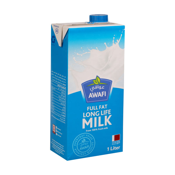 Awafi Full Fat Long Life Milk 1Litre | GETIT.QA