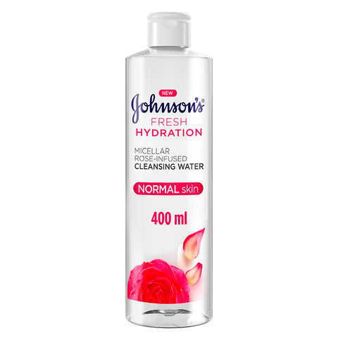 GETIT.QA- Qatar’s Best Online Shopping Website offers JOHNSON'S FRESH HYDRATION MICELLAR CLEANSING WATER ROSE INFUSED 400 ML at the lowest price in Qatar. Free Shipping & COD Available!