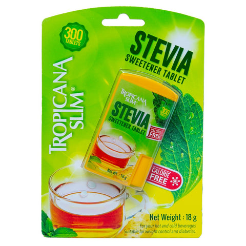 GETIT.QA- Qatar’s Best Online Shopping Website offers TROPICANA SLIM CALORIE FREE STEVIA SWEETENER 300 PCS at the lowest price in Qatar. Free Shipping & COD Available!