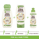 GETIT.QA- Qatar’s Best Online Shopping Website offers GARNIER ULTRA DOUX NURTURING ALMOND MILK SHAMPOO 400 ML at the lowest price in Qatar. Free Shipping & COD Available!