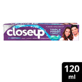 GETIT.QA- Qatar’s Best Online Shopping Website offers CLOSEUP TRIPLE FRESH FORMULA GEL TOOTHPASTE EUCALYPTUS FREEZE 120 ML at the lowest price in Qatar. Free Shipping & COD Available!