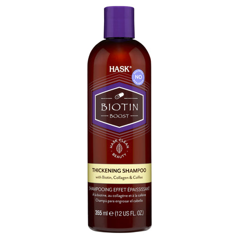 GETIT.QA- Qatar’s Best Online Shopping Website offers HASK BIOTIN BOOST THICKENING SHAMPOO 355 ML at the lowest price in Qatar. Free Shipping & COD Available!