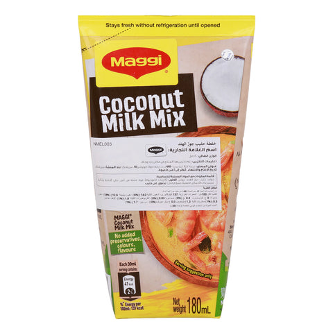 GETIT.QA- Qatar’s Best Online Shopping Website offers MAGGI COCONUT MILK LIQUID 180ML at the lowest price in Qatar. Free Shipping & COD Available!