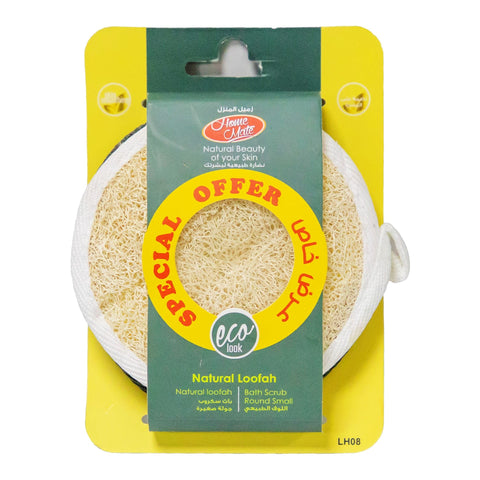 Home Mate Natural Bath Round Loofah Small LH08 Value Pack 2 pcs