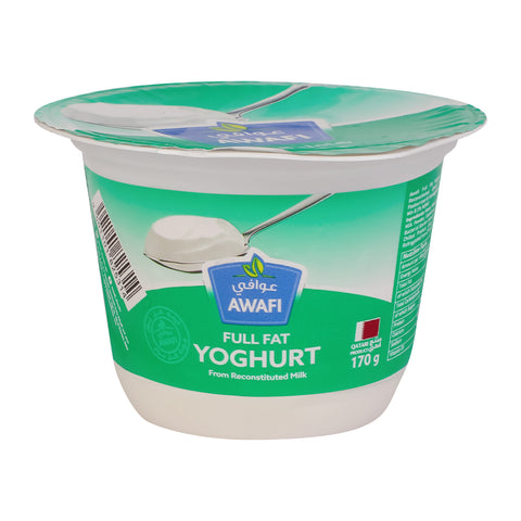 Awafi Plain Yoghurt Full Fat 170g - GETIT.QA