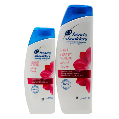 Head & Shoulders 2in1 Shampoo Smooth & Silky 400 ml + 200 ml