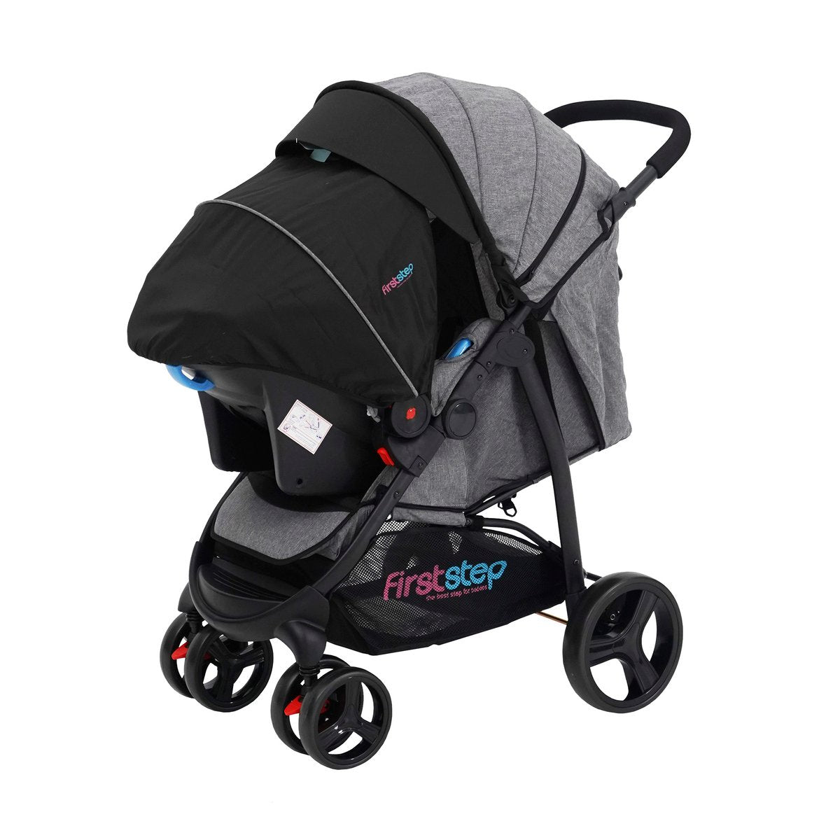 travel stroller qatar GETIT.QA | FIRST STEP BABY STROLLER WITH CAR SEAT C6798ZY GRAY