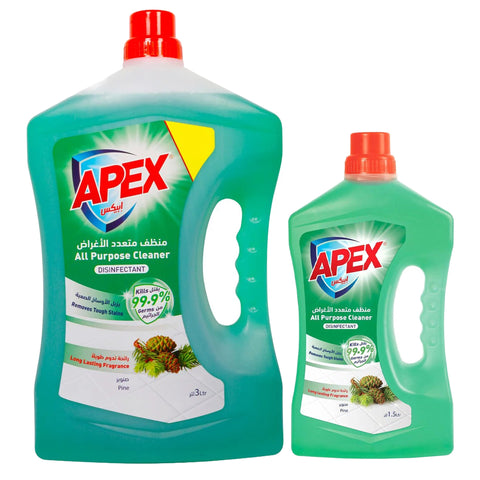 Apex All Purpose Cleaner Disinfectant Pine 3 Litres + 1.5 Litres