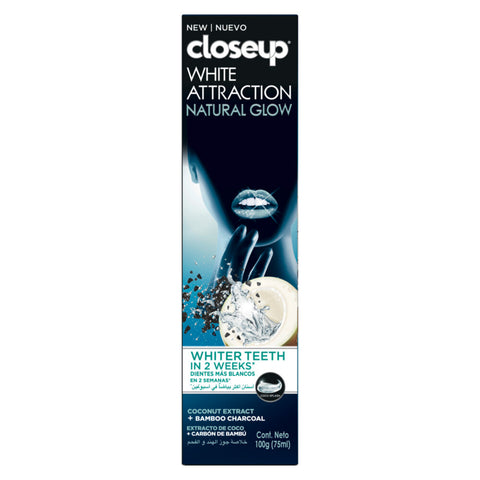 GETIT.QA- Qatar’s Best Online Shopping Website offers CLOSEUP WHITE ATTRACTION TOOTHPASTE COCONUT EXTRACT & BAMBOO CHARCOAL 75 ML at the lowest price in Qatar. Free Shipping & COD Available!