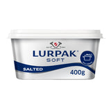 GETIT.QA- Qatar’s Best Online Shopping Website offers LURPAK SOFT BUTTER SALTED 400 G at the lowest price in Qatar. Free Shipping & COD Available!