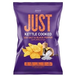 Kitco Just Sea Kettle Cooked Sea Salt & Black Pepper Potato Chips 140 g