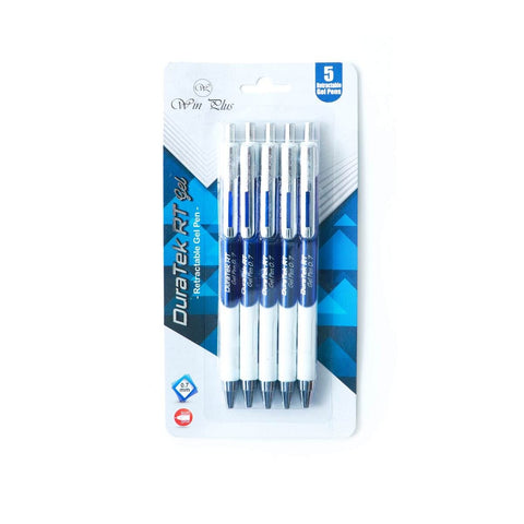 GETIT.QA- Qatar’s Best Online Shopping Website offers WIN PLUS RETRACTABLE GEL PEN DURATEK RT, 0.7MM, 5PCS at the lowest price in Qatar. Free Shipping & COD Available!