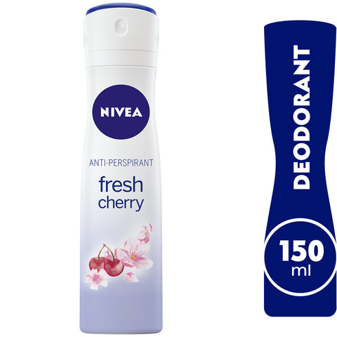 GETIT.QA- Qatar’s Best Online Shopping Website offers NIVEA ANTIPERSPIRANT SPRAY FOR WOMEN FRESH CHERRY 150 ML at the lowest price in Qatar. Free Shipping & COD Available!