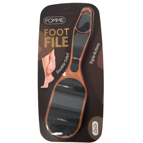 GETIT.QA- Qatar’s Best Online Shopping Website offers FOMME FOOT FILE TRIPLE ACTIONS DOUBLE SIDED 1 PC at the lowest price in Qatar. Free Shipping & COD Available!