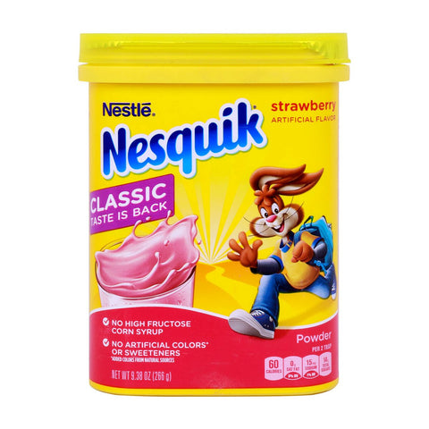GETIT.QA- Qatar’s Best Online Shopping Website offers NESTLE NESQUIK CLASSIC STRAWBERRY POWDER 266 G
 at the lowest price in Qatar. Free Shipping & COD Available!