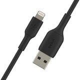 GETIT.QA- Qatar’s Best Online Shopping Website offers BELKIN BOOST CHARGE USB-A - LIGHTNING - CABLE, 1 M, BLACK (CAA001BT) at the lowest price in Qatar. Free Shipping & COD Available!