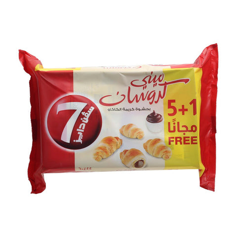 GETIT.QA- Qatar’s Best Online Shopping Website offers 7 DAYS MINI CROISSANT CHOCOLATE 44G 5+1 at the lowest price in Qatar. Free Shipping & COD Available!