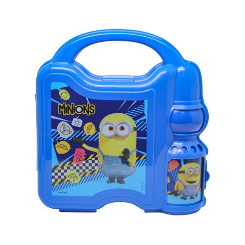 GETIT.QA- Qatar’s Best Online Shopping Website offers MINIONS COMBO SET LUNCH BOX WITH WATER BOTTLE, 45-0806 at the lowest price in Qatar. Free Shipping & COD Available!