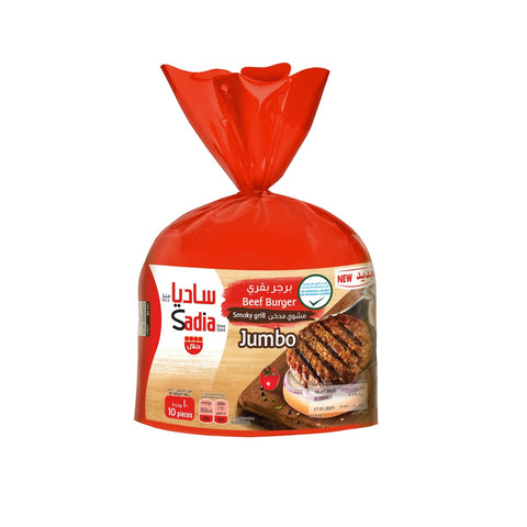 GETIT.QA- Qatar’s Best Online Shopping Website offers SADIA SMOKY GRILL JUMBO BEEF BURGER 1 KG at the lowest price in Qatar. Free Shipping & COD Available!