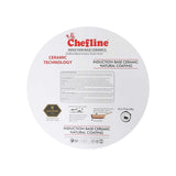 GETIT.QA- Qatar’s Best Online Shopping Website offers CHEFLINE DZN22 INDUCTION BASE CERAMIC NATURAL COATING DUTCH OVEN, 22 CM, RED at the lowest price in Qatar. Free Shipping & COD Available!